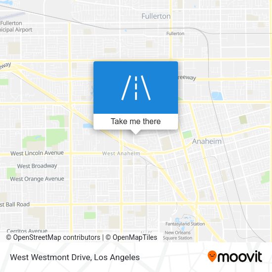 West Westmont Drive map