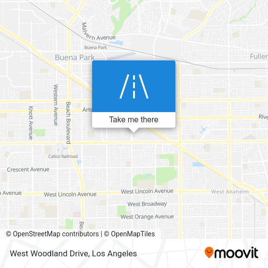 West Woodland Drive map