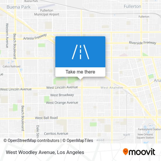 West Woodley Avenue map