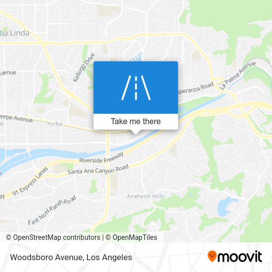 Woodsboro Avenue map