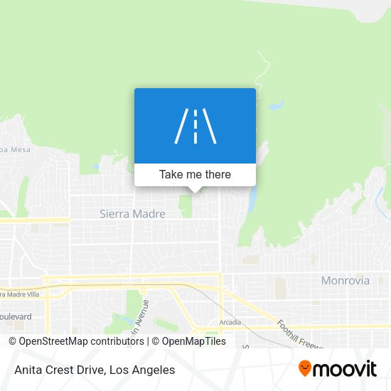 Anita Crest Drive map