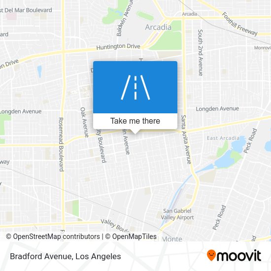 Bradford Avenue map