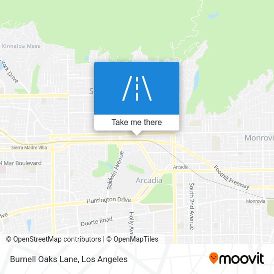 Mapa de Burnell Oaks Lane