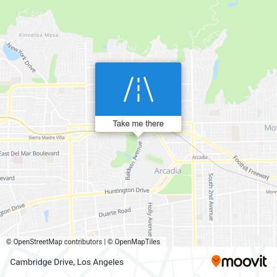Mapa de Cambridge Drive