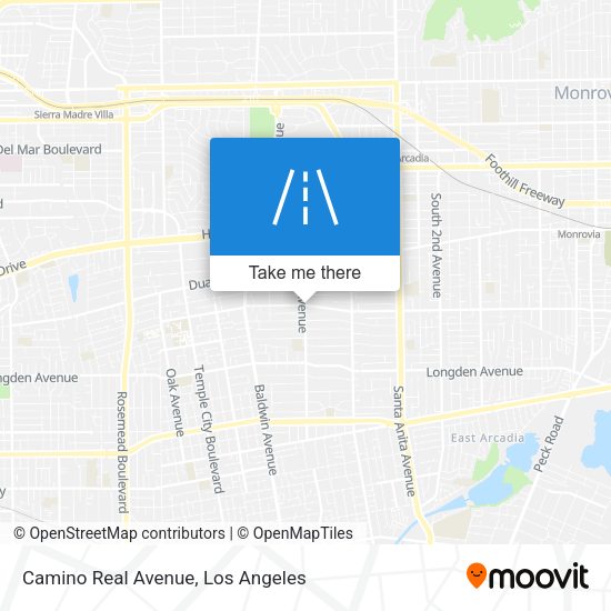 Camino Real Avenue map