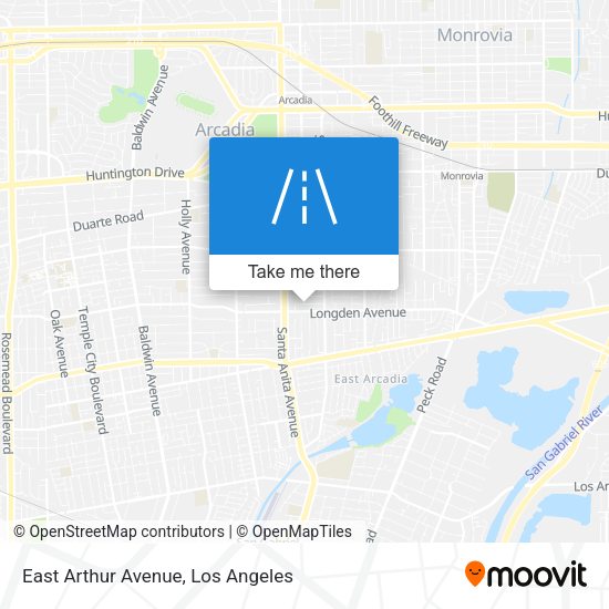 East Arthur Avenue map