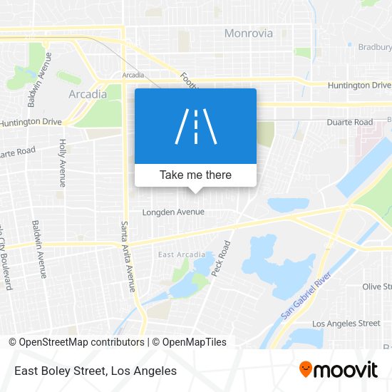 Mapa de East Boley Street