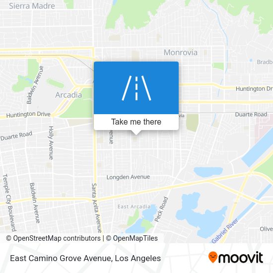 Mapa de East Camino Grove Avenue
