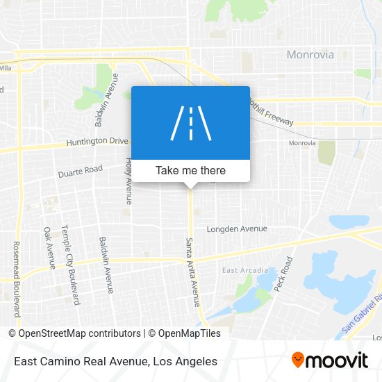 East Camino Real Avenue map