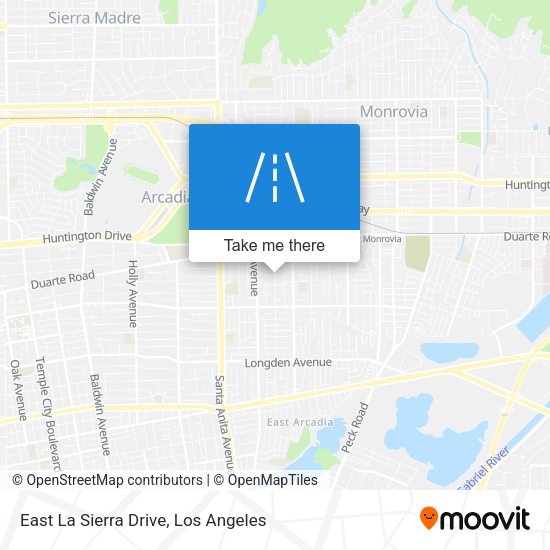 Mapa de East La Sierra Drive
