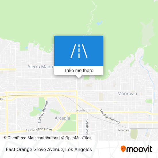 Mapa de East Orange Grove Avenue