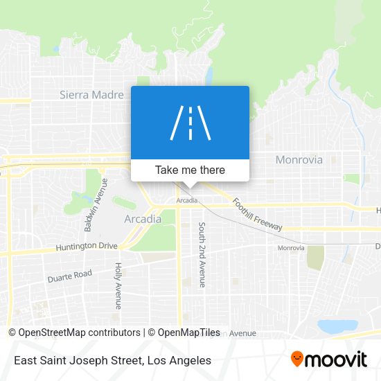 East Saint Joseph Street map