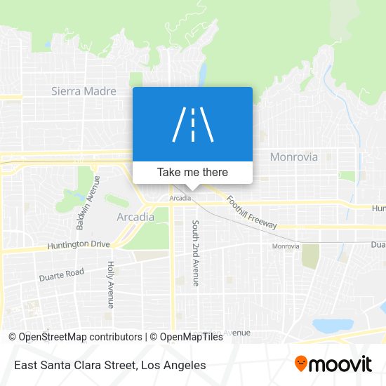 East Santa Clara Street map