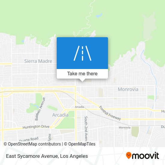 East Sycamore Avenue map