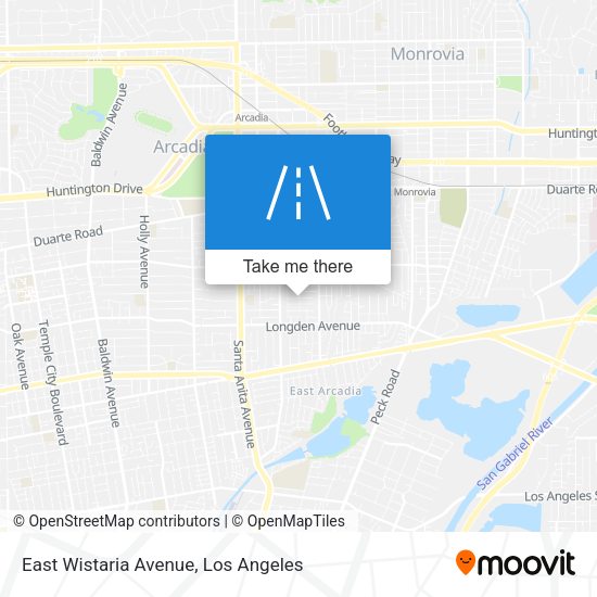 East Wistaria Avenue map