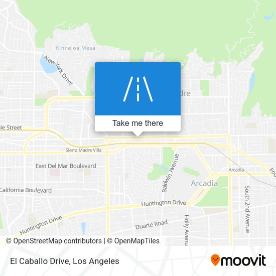 El Caballo Drive map