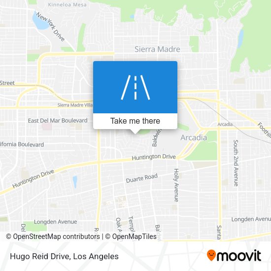 Mapa de Hugo Reid Drive