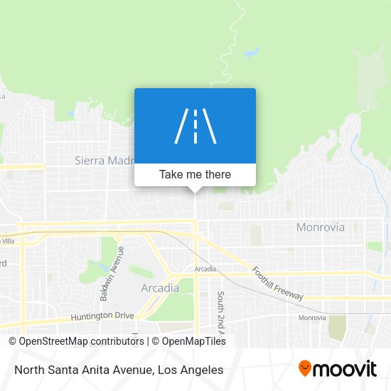 North Santa Anita Avenue map