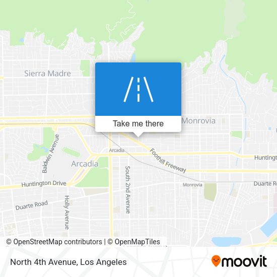Mapa de North 4th Avenue