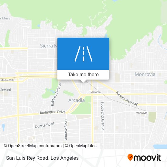 San Luis Rey Road map
