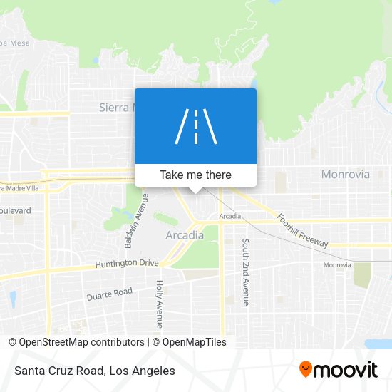Mapa de Santa Cruz Road