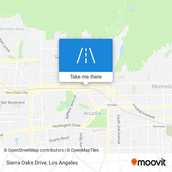 Sierra Oaks Drive map