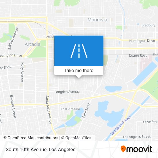 South 10th Avenue map