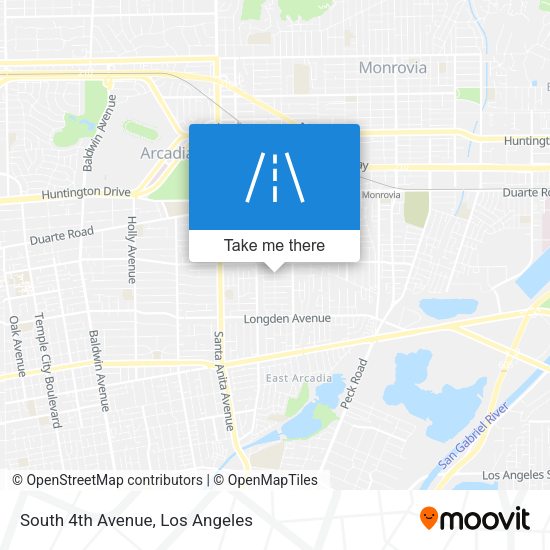 Mapa de South 4th Avenue
