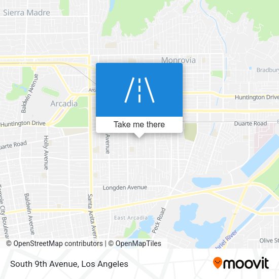 Mapa de South 9th Avenue