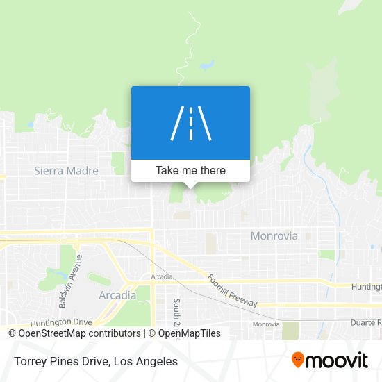 Torrey Pines Drive map