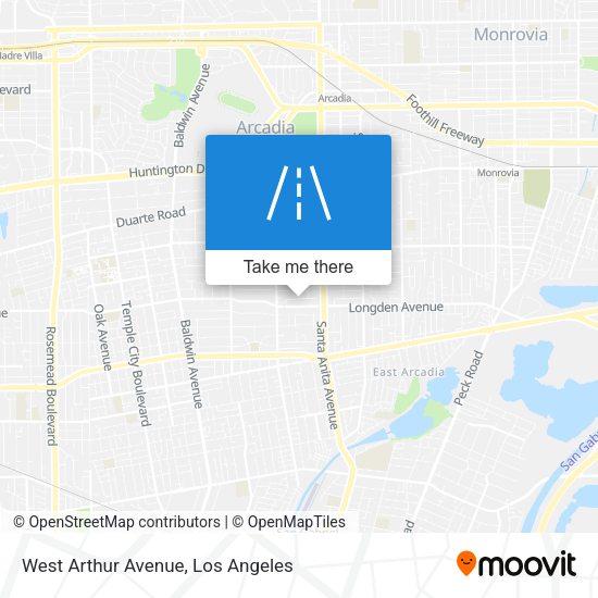 Mapa de West Arthur Avenue
