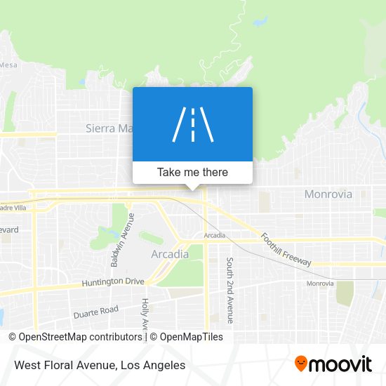 Mapa de West Floral Avenue