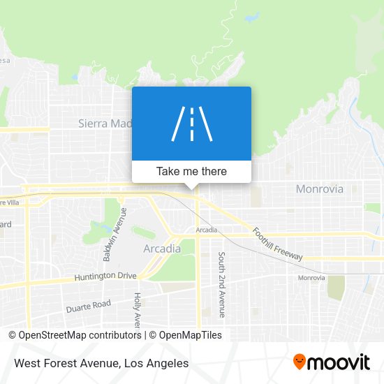 West Forest Avenue map