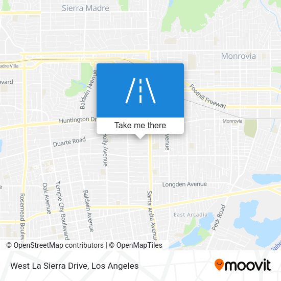 Mapa de West La Sierra Drive