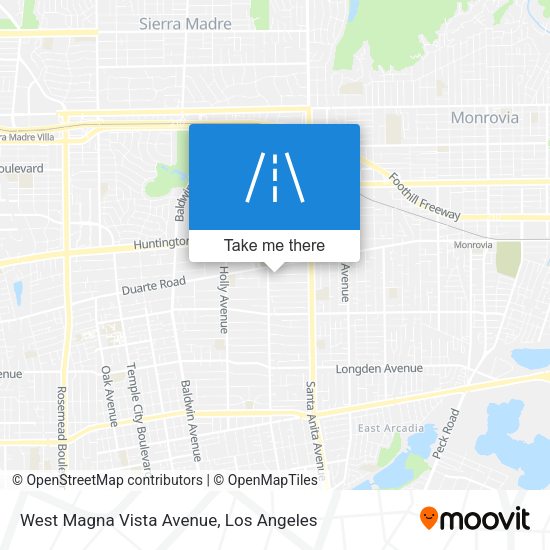 West Magna Vista Avenue map