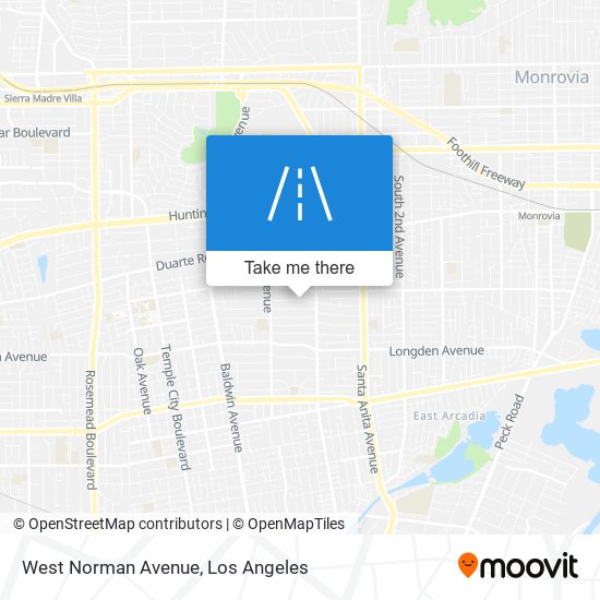 West Norman Avenue map