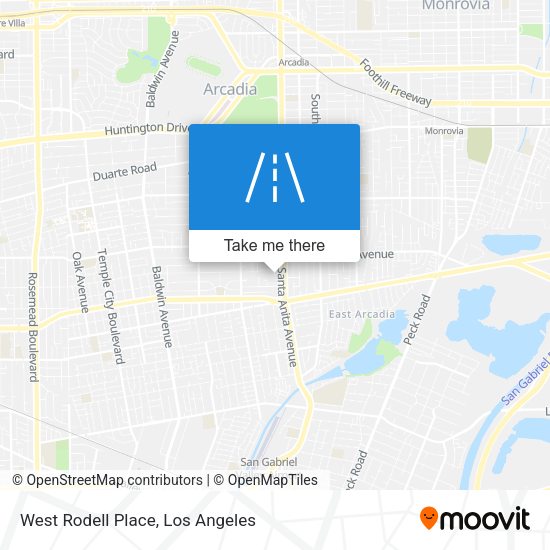 West Rodell Place map