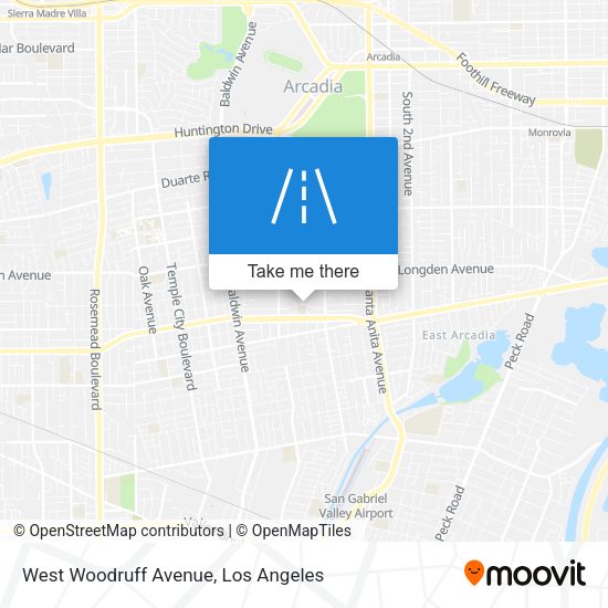 West Woodruff Avenue map