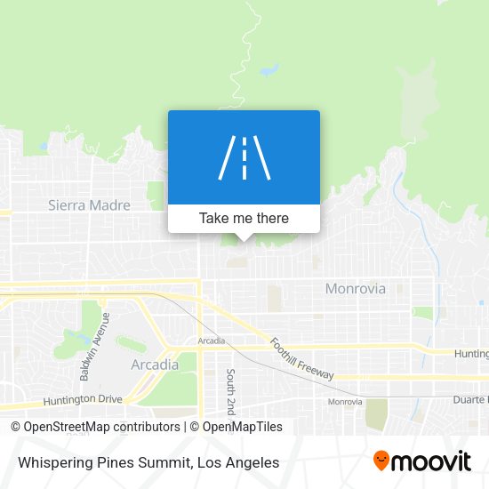 Whispering Pines Summit map