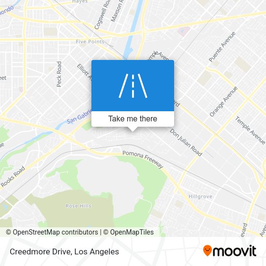 Mapa de Creedmore Drive