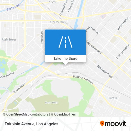 Fairplain Avenue map