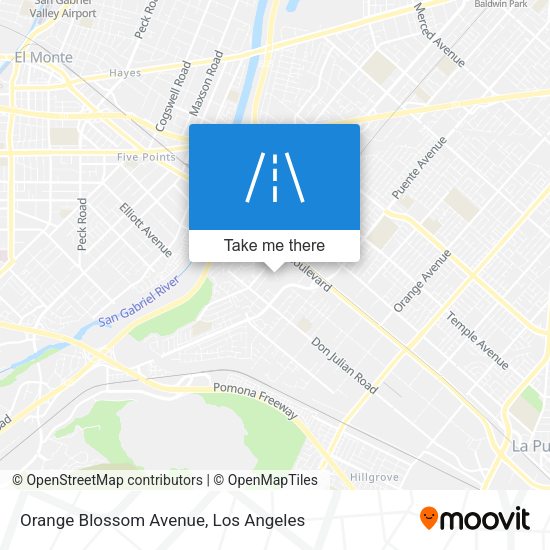 Orange Blossom Avenue map
