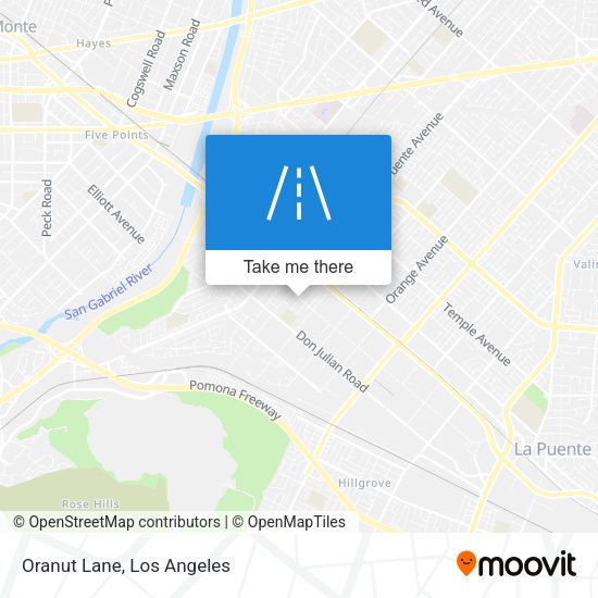 Mapa de Oranut Lane