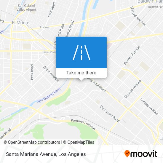 Santa Mariana Avenue map