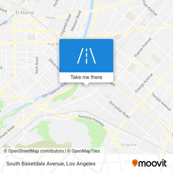 South Basetdale Avenue map
