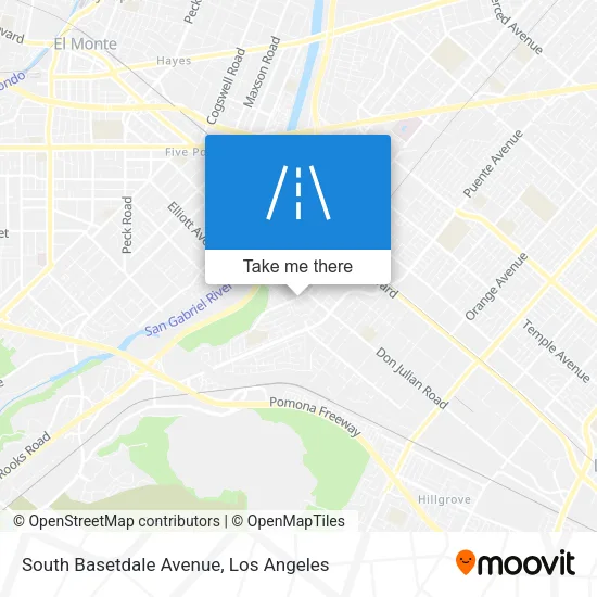 South Basetdale Avenue map