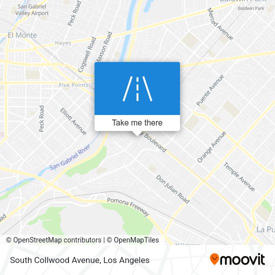 Mapa de South Collwood Avenue