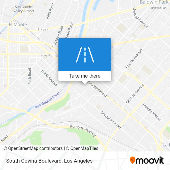 South Covina Boulevard map