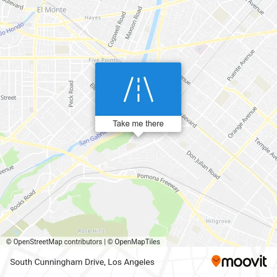South Cunningham Drive map