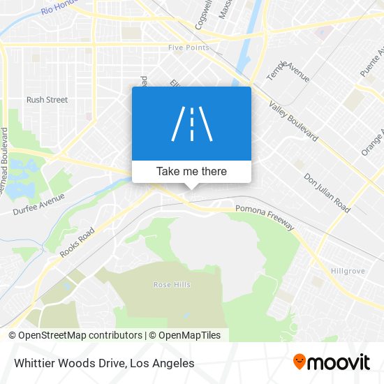 Whittier Woods Drive map